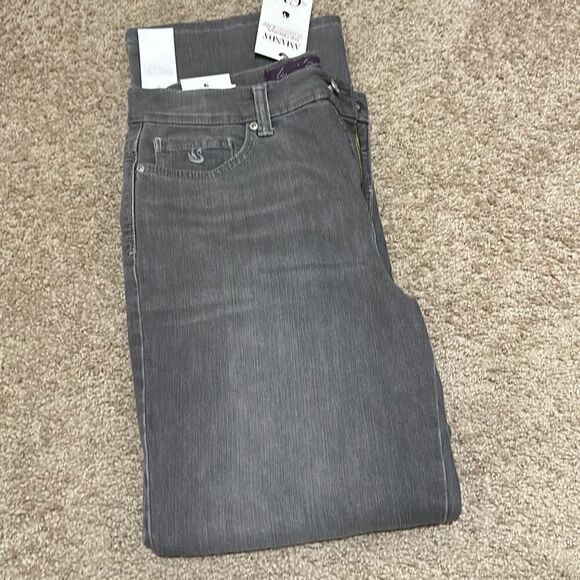 Gloria Vanderbilt Women's 8 Amanda Slimming Skinny Jeans Gray Stretch Denim New - Picture 8 of 11